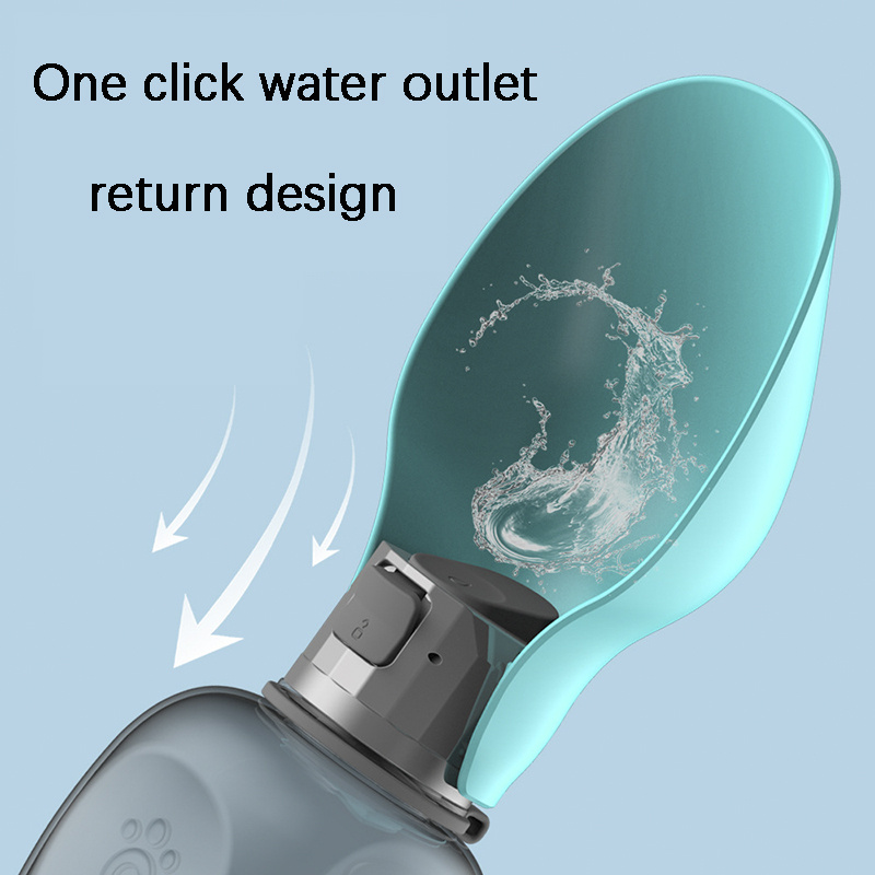 800ml Portable Dog Water Bottle – Leakproof Pet Drinking Bottle with Foldable Bowl - Image 6