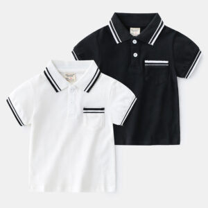 Boys’ Polo T-Shirt for Kids — Breathable Summer Short Sleeve