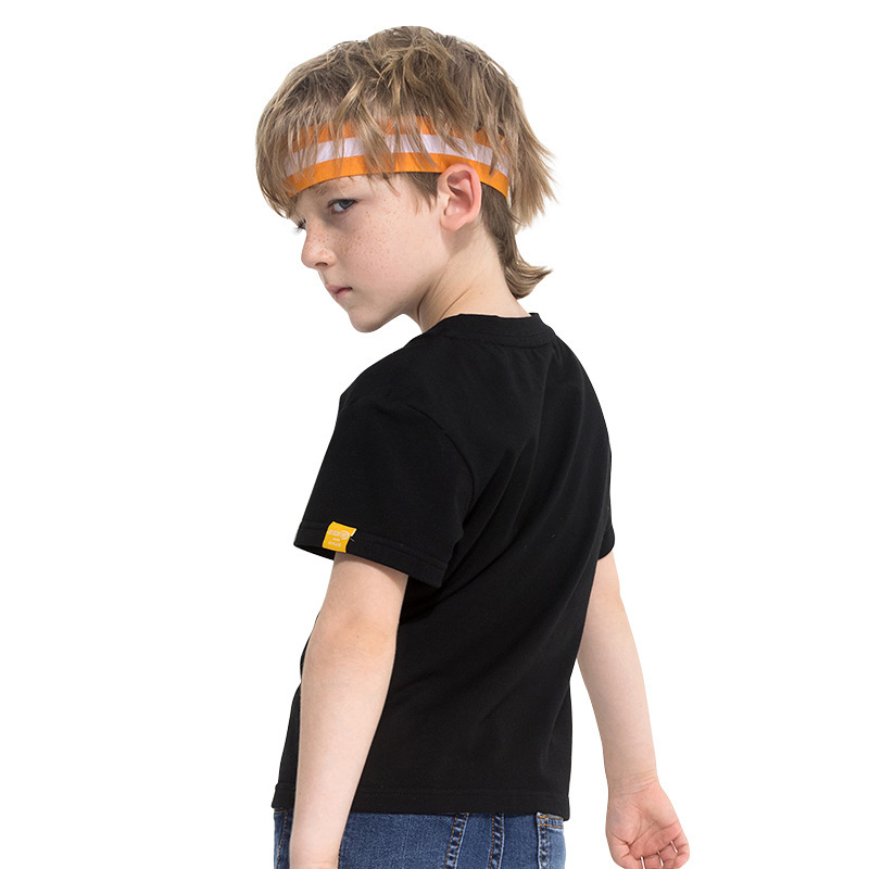 Kids Letter Print T-Shirt — Soft Cotton Casual Short Sleeve - Image 2