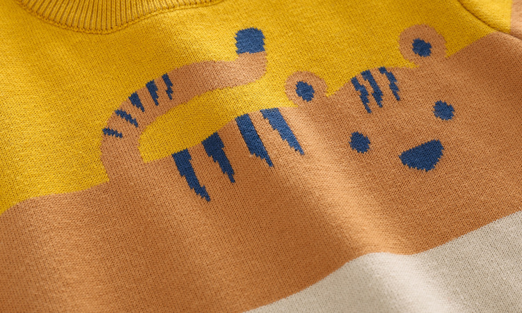 Boys’ Double-Layer Jacquard Sweater — Warm Cartoon Knit Winter Top - Image 5