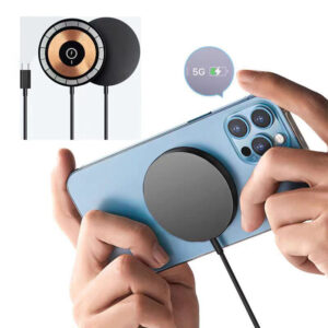 Magnetic 15W Wireless Fast Charger – Compatible with iPhone 12–17 Pro & Pro Max