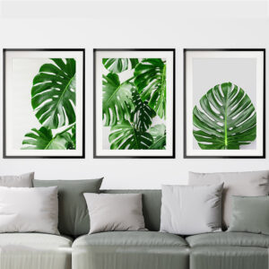 Home Decor Green Plant Canvas Painting